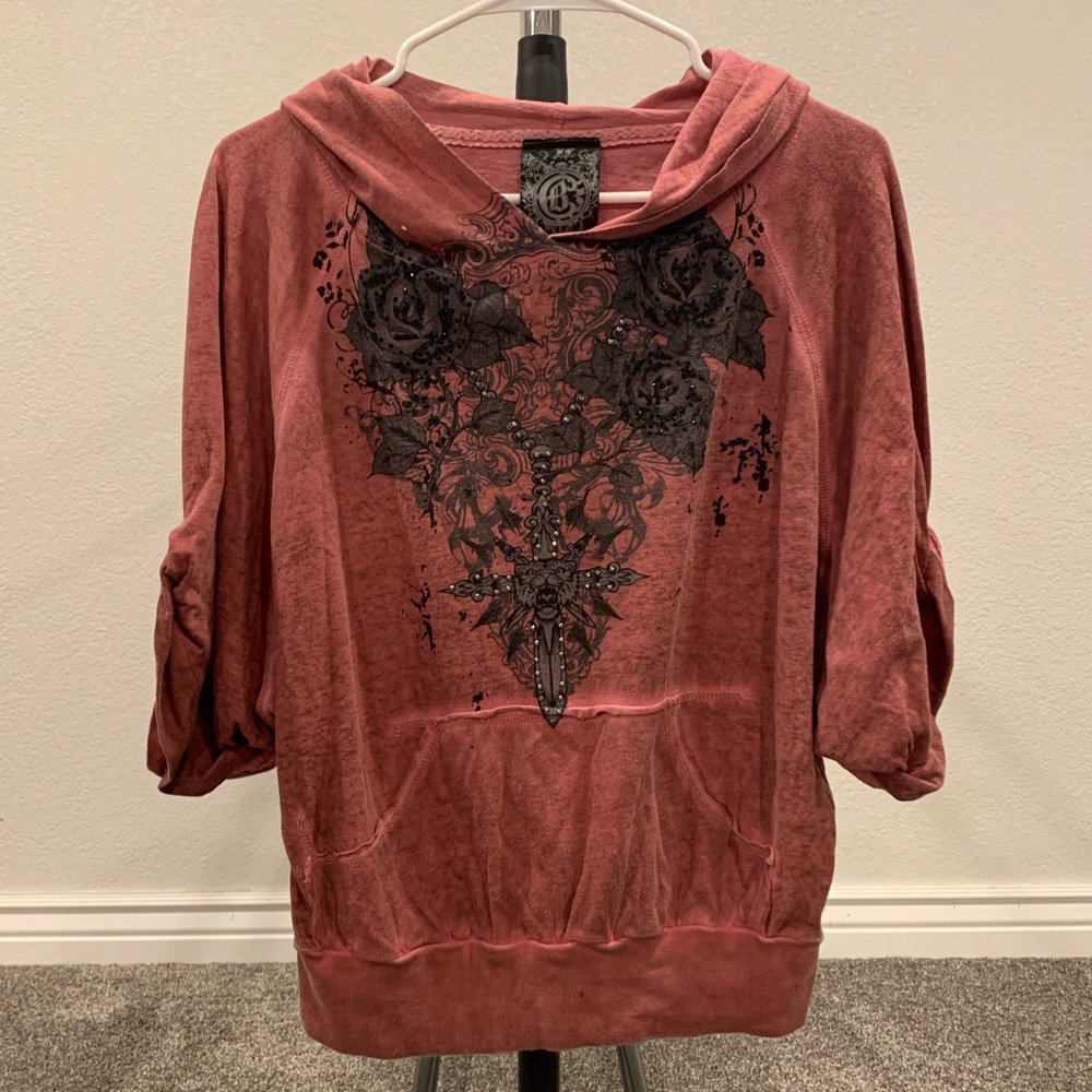 Crash and Burn short sleeve sweatshirt style shirt
